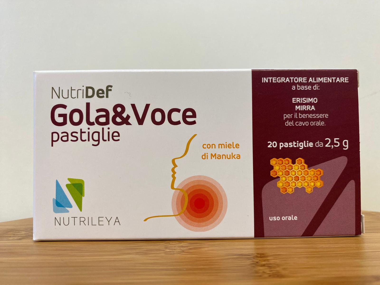 Nutrileya: NutriDef Gola & Voce pastiglie