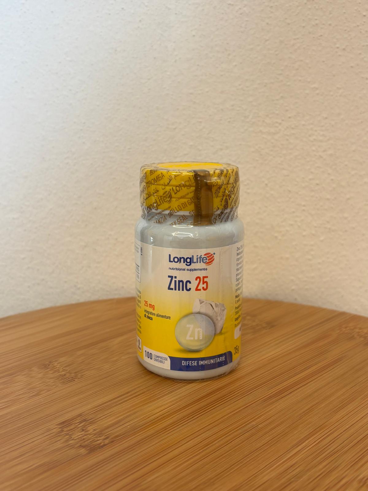 Longlife: Zink 25mg